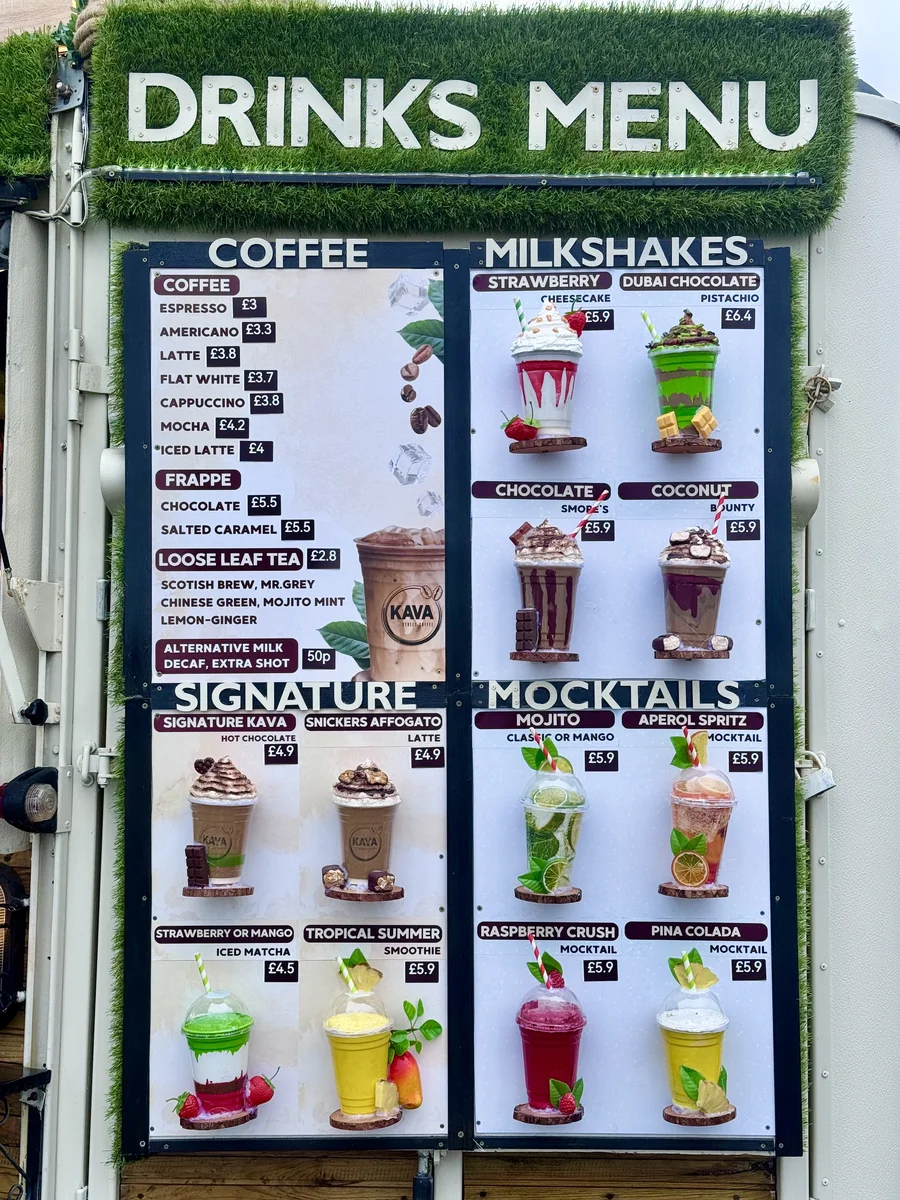 Drinks Menu